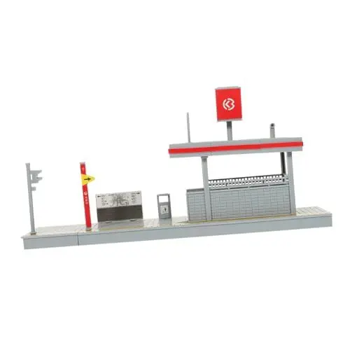 Produktbild: ifundom Modell Einer U-Bahn-Station Spielzeug Spielplattformmodell Kinder-U-Bahn-Plattform Gefälschte U-Bahn-Station DIY-Stationsmodell Spielbahnsteigmodell U-Bahn-Plattformmodell Abs Grey