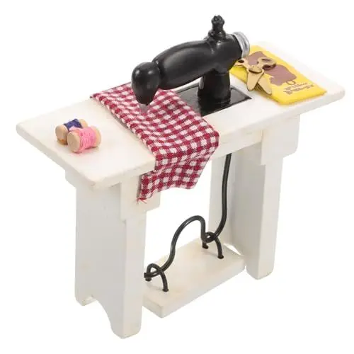 Produktbild: ifundom Miniatur Puppenhaus Nähmaschine Mini Nähmaschine Modell Miniatur Tischdekoration Puppenhaus Ornament Mini Dekoration