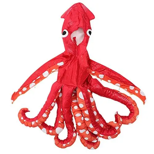 Produktbild: ifundom -Overall Kostüm Halloween- Party- Kostü -kostüm Halloween-oktopus-kostüm Oktopus-Kopf-Hut Kostüm Für Rollenspiele Polyester Kind Tier Fischkopf