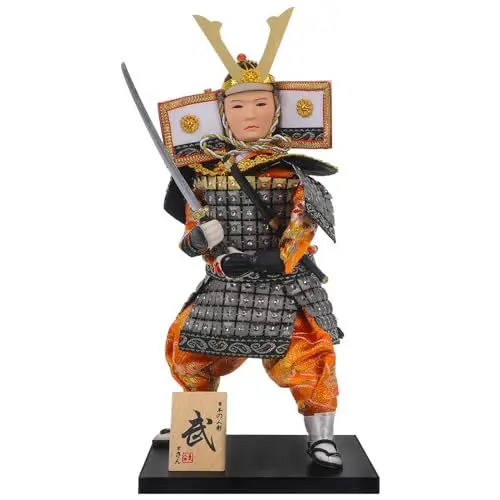 Produktbild: ifundom Japanische Samurai Puppe Traditionelle Dekoration Für Schreibtisch Kunstwerk Im Japanischen Stil Hochwertige Sammlerfigur Authentisches Design