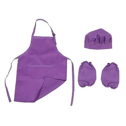 Produktbild: ifundom Satz Handschelle Zum Kochen Für Kinder Kunstschürze Für Kinder Kochschürze Für Kinder Anzug Für Kinder Backschürze Für Kinder Kinderschürze Kinder Kochen Ärmel Kinder Malen Schürze