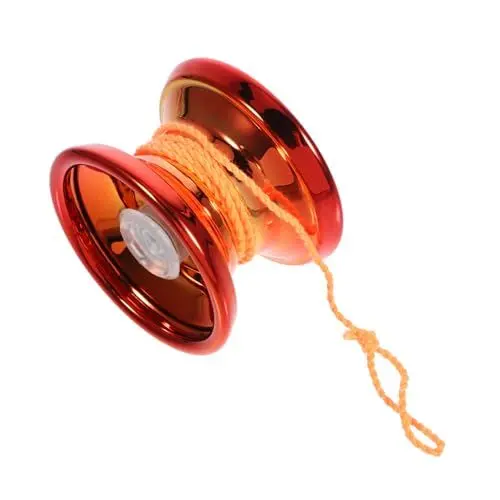 Produktbild: ifundom Schnur Jo-Jo Yoyo Spielzeug Yoyo Wettbewerb Yoyo-Übung Spielen Yo-yo Ball zum Spaßhaben Yoyo-Ball-Spielzeug Yoyo-Profi Yoyo mit Spuren chinesisch yo yo kleine Jojos Legierung rot