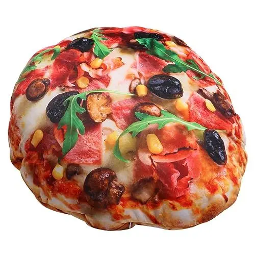 Produktbild: ifundom Simuliertes Pizzakissen Kissen Aus Kartoffelchips Heimstütze Heimmatte Heimkissen Plüschspielzeugkissen Simulationspizza Geschenkkissen Pizzaförmiges Kissen Pizza-wurfskissen