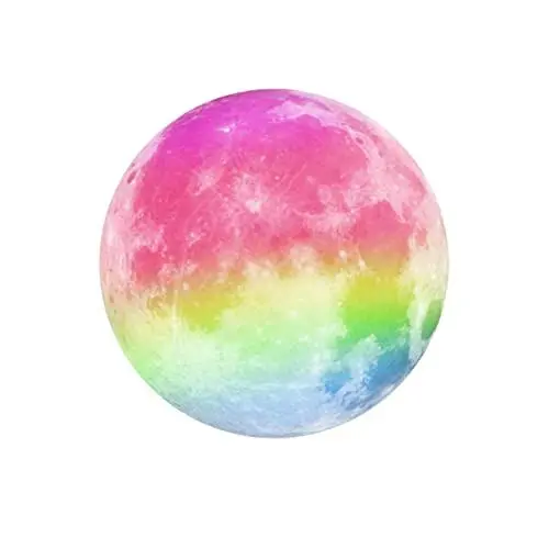 Produktbild: ifundom Wandaufkleber 30 Cm Pvc Regenbogen-mond-aufkleber Abnehmbar Heimdekoration Wandaufkleber Nachtaufhellung Für Schlafzimmer-