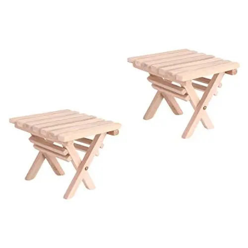 Produktbild: ifundom Zubehör 2St Shiwan Klapptisch Miniatur-Holztisch Mini- Modelle e Ornament Mini-Klapptisch Mini-Holztisch Falten Mini-Tisch Tisch im Freien Rasen Ob11 Picknicktisch hölzern