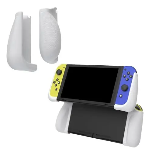 Produktbild: IFYOO SGSX1 Ergonomischer Griff für Switch Joycon Controller, Griffhülle für Joy Con - Weiß