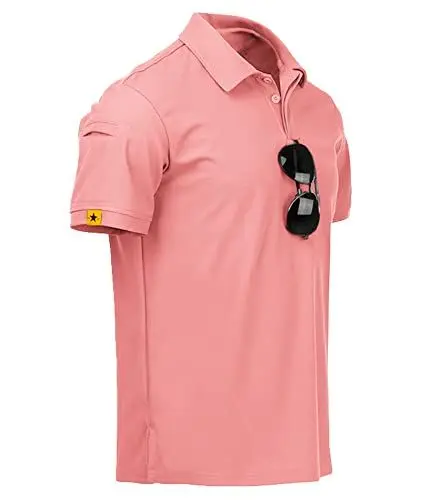 Produktbild: igeekwell Poloshirt Herren Kurzarm Atmungsaktives Golf-Polo-Hemd Summer Poloshirts Männer mit Brillenhalter Knopfleiste T-Shirts Casual Sport Shirt Regular Fit Golf Tennis