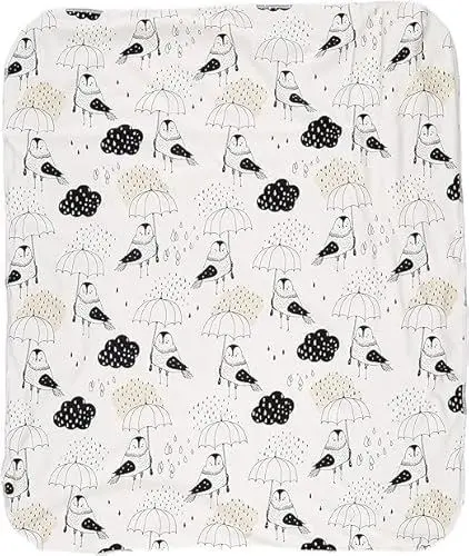 Produktbild: IGI Natur Babybekleidung Bio Krabbeldecke - 85x100cm - GOTS zertifiziert - Rain Birds