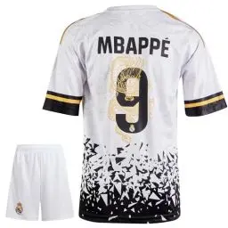 Produktbild: IHIMI Mbappe R.Madrid #9 Drache Retro Limitierte Auflage, Trikot für Kinder und Shorts Sporttrikot, Fußballtrikot Trainingstrikots, Kinder Trikot Mit Kurz Fußballfans (152)