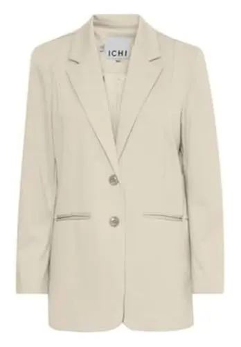 Produktbild: ICHI Damen Ihkate Oversize Lässiger Business-Blazer, 151308/Doeskin, M EU