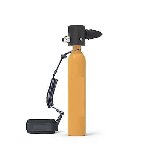 Produktbild: IIGEN Tauchflasche 0,5 l tragbare Tauchflasche, Tauchschnorchel, Mini-Unterwasserzylinder, Tauchausrüstung, professionelle Luftflasche, Tauchausrüstung Ultrahohe Stabilität(Mini Tank O)