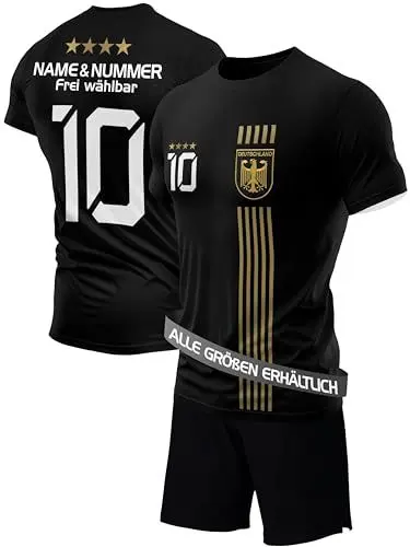 Produktbild: IIIII20Fo7IIIII Fussball Deutschland Trikot Em 2024 Kinder mit eigenem Namen personalisiert - Jungen National Fußball Kind Trikots - Jungs Fanartikel deutsche Nationalmannschaft ZTH5BG