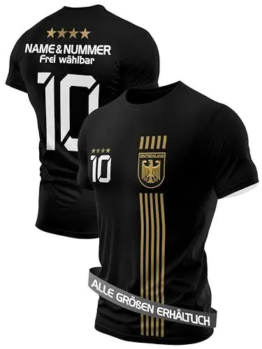 Produktbild: IIIII20Fo7IIIII Fussball Deutschland Trikot Em 2024 Kinder mit eigenem Namen personalisiert - Jungen National Fußball Kind Trikots - Jungs Fanartikel deutsche Nationalmannschaft YTH5B