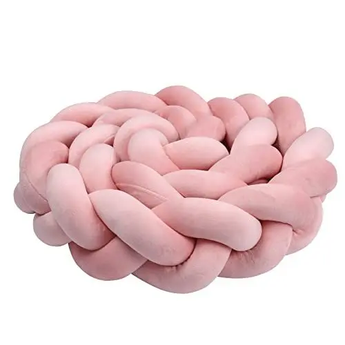 Produktbild: IIQI® geflochtenes Seitenschläferkissen, Stillkissen geflochten - geflochten - Stillen wie auf Wolken (B91,420cm)