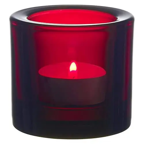 Produktbild: Iittala Teelichthalter, Glas, Rot, 6.5 cm, 3