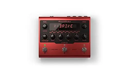 Produktbild: IK Multimedia AmpliTube X-DRIVE Effektpedal, 16 Modelle in einem Verzerrerpedal: Overdrive, Fuzz, Compressor und mehr, mit eingebauter Cab Sim - X-GEAR