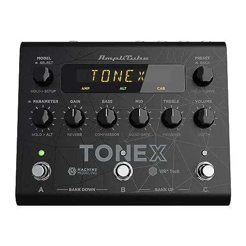 Produktbild: IK Multimedia TONEX Pedal Multi-Effekt-Pedal mit AI Machine Learning Technologie: Nachbildung von jedem Gitarrenverstärker, Gitarrenpedal, Distortion-Pedal, Overdrive-Pedal plus andere Gitarreneffekte