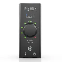 Produktbild: IK Multimedia iRig HD X Gitarren-Interface (Multi-Color LED Signalanzeige, integriertes Stimmgerät, kompatibel mit iPhone, iPad, Mac und PC, Vorverstärker, inkl. USB-C und Lightning Kabel)