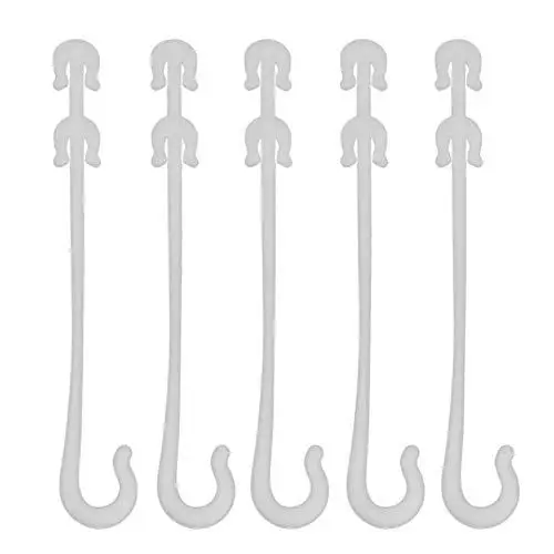 Produktbild: IKAAR 100 Stück Pflanzenclips Pflanzenhalter Tomato Clips Tomato Support J Hooks Tomato Plant Support Tomatenstütze Tomatenpflanzenstütze