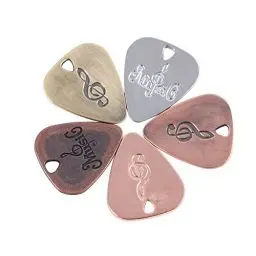 Produktbild: IKAAR 5 Stück Plektren Gitarrenplektren Plektrum für Akustikgitarre, E-Gitarre, Ukulele, Bass, Guitar Picks, Zubehör für Gitarre