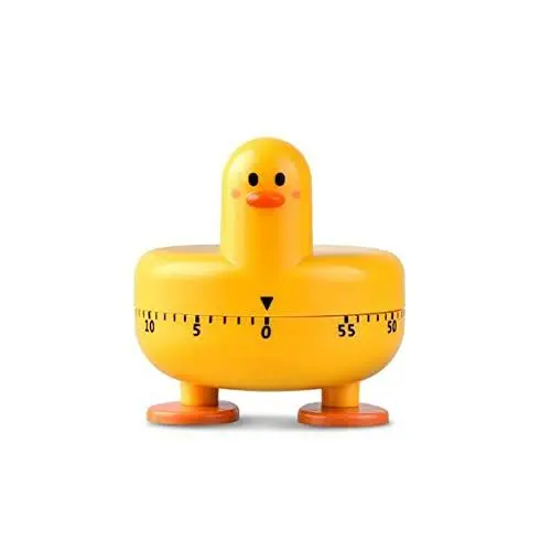 Produktbild: IKAAR Eieruhr Lustig Mechanischer Küchentimer Kurzzeitwecker in Form Einer Cartoon-Ente Küchenwecker Kurzzeitmesser Zeitgeber aus Kunststoff