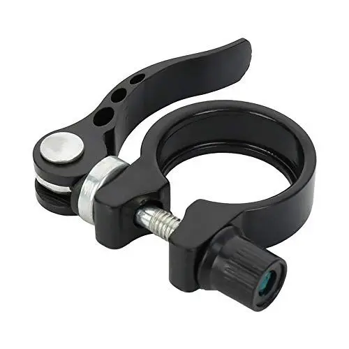 Produktbild: IKAAR Sattelklemme mit Schnellspanner 31.8mm Fahrrad Sattelklemme Sattelstützenklemme Sattelkolben aus Aluminiumlegierung Schwarz