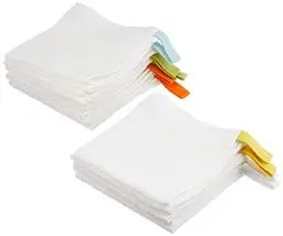 Produktbild: IKEA Krama Waschlappen, Weiß 10St. Baumwolle Ungebleicht 30x30cm
