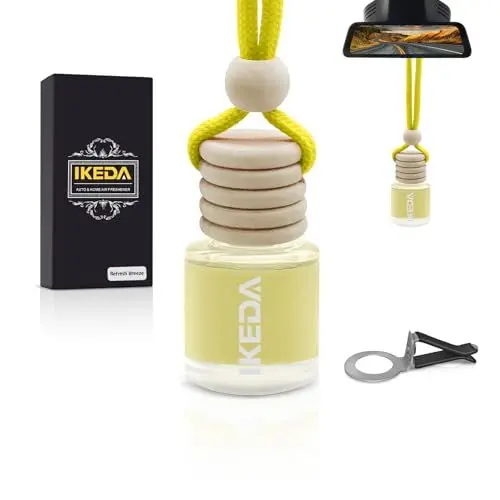 Produktbild: Ikeda Autoduft,Duftbaum Auto Innenraum,HäNgender Auto-Lufterfrischer,Geschenke FüR Frauen MäNner,HäNgender Lufterfrischer FüR Auto & Zuhause (10 ml / 1 Stück, Erfrischende Brise)