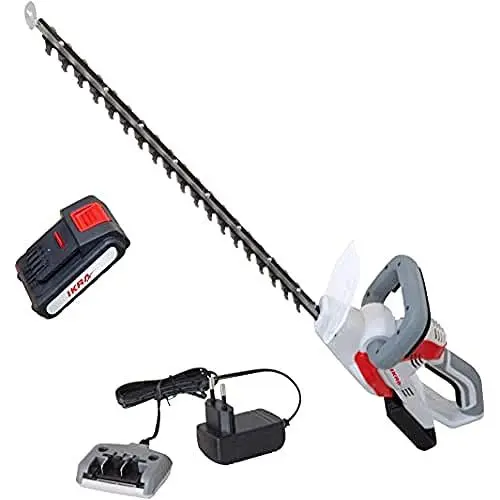 Produktbild: IKRA Akku Heckenschere IAHS 20-1 inkl. Akku 20V & Akku-Ladestation, Schnittlänge 54cm