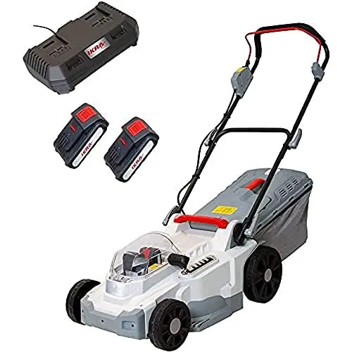 Produktbild: IKRA Akku Rasenmäher Mulchmäher ICM 2/2037 inkl. 2x Akku & Doppel-Schnellladegerät
