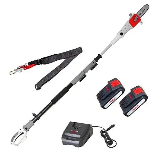 Produktbild: IKRA Akku Teleskop Entaster ICPS 2020, Schwertlänge 20cm, Arbeitshöhe 4m, inkl. 2X Akku 20V, Schnelllader & Schultergurt
