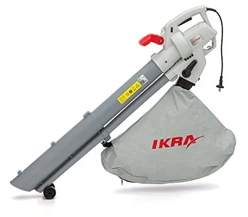 Produktbild: IKRA Elektro Laubsauger Laubbläser IBV 3000 3in1, Blasgeschwindigkeit bis zu 240 km/h, Variable Geschwindigkeitsregulierung
