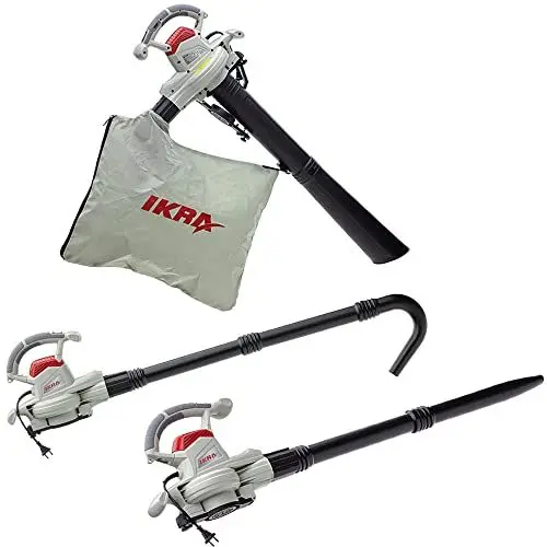 Produktbild: IKRA Elektro Laubsauger Laubbläser IEBV 3200 3in1, inkl. Blasrohr-Verlängerung für Dachrinnen-Reinigung