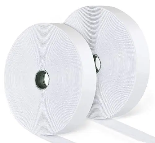Produktbild: ilauke Klettband Selbstklebend 15M Extra Stark, Klettverschluss Selbstklebend mit 20mm Breit Selbstklebendes Klebepad Flauschband und Hakenband für Fliegengitter - (Weiß)