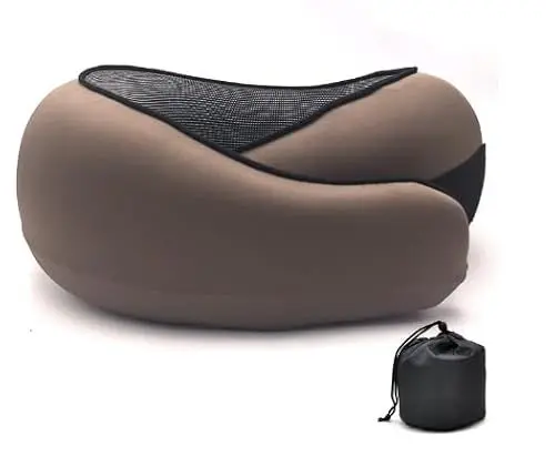 Produktbild: ILESTDG Dreamjoys Nappy™ - Das Reisekissen- Comfy Nackenkissen,Flugzeug Und Auto Reisekissen mit Memory Foam (Khaki)