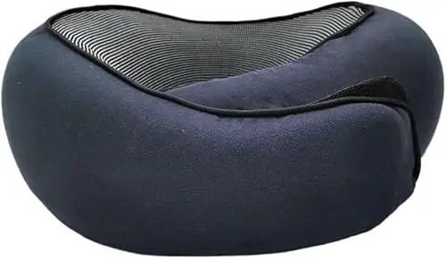 Produktbild: ILESTDG Dreamjoys Nappy Nackenhörnchen - Das Reisekissen, Comfy Nackenkissen Flugzeug, Nackenhörnchen Erwachsene - Nappy Nackenkissen Auto - Reisekissen Memory Foam (tiefblau,1pcs)