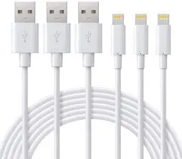 Produktbild: ilikable 3 Pack iPhone Ladekabel 2M, MFi Zertifiziert iPhone Kabel, Lightning auf USB Kabel kompatibel mit iPhone SE 2020, iPhone 14 13 12 11 Xs Max XR X 8 7 6s Plus, iPad Mini/Air, Airpods