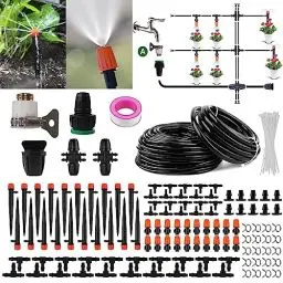 Produktbild: ILIKEPOW Garten Bewässerungssystem, 30M + 5M DIY Tropfbewässerung Kit Automatisches Sprinkler für Terrasse Pflanzen