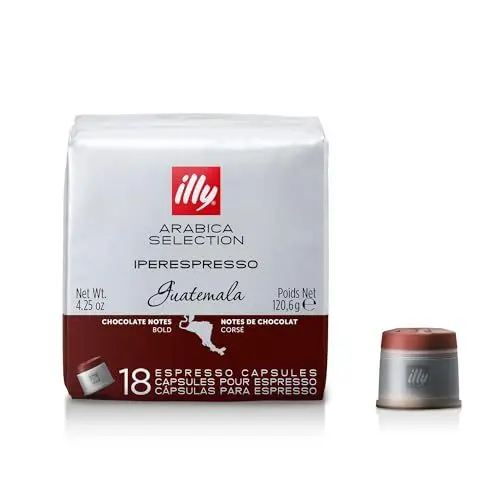 Produktbild: illy Iperespresso Kaffeekapseln Arabica Selection Guatemala, Verpackung mit 18 Kapseln