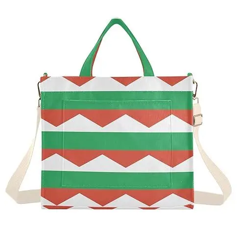 Produktbild: ILmira Bulgarien Flagge Damen Cord Tote Bag Große Kapazität Umhängetasche Einkaufstasche mit Innentasche, mehrfarbig, Small