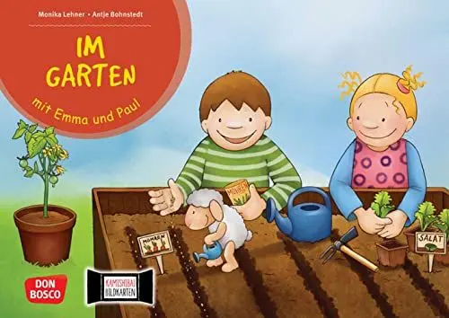 Produktbild: Im Garten mit Emma und Paul. Kamishibai Bildkartenset: Bildkarten für unser Erzähltheater. Gärtnern im Lauf der Jahreszeiten: Eine Sachgeschichte für ... für unser Erzähltheater)