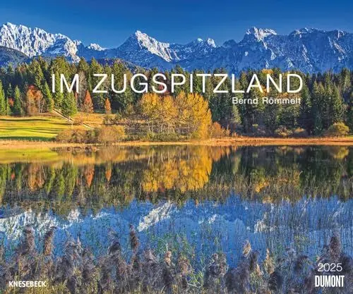 Produktbild: DUMONT - Im Zugspitzland 2025 Wandkalender, 60x50cm, Kalender mit Aufnahmen der Zugspitzregion von Bernd Römmelt, landschaftliche Vielfalt und Schönheit