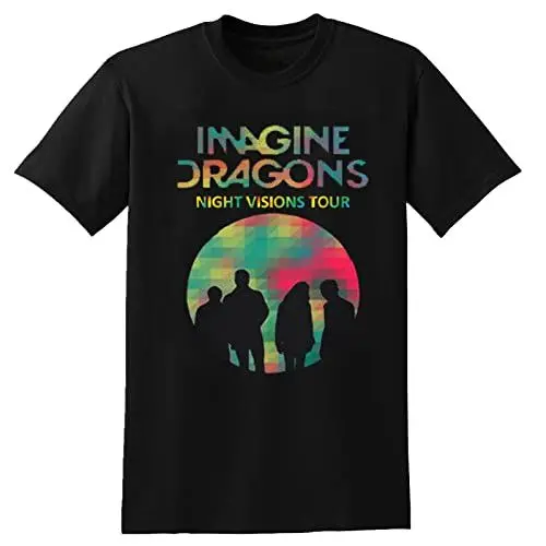 Produktbild: Imagine Dragons Black Men's T-Shirt Unisex Graphic Printed Tee Size XL