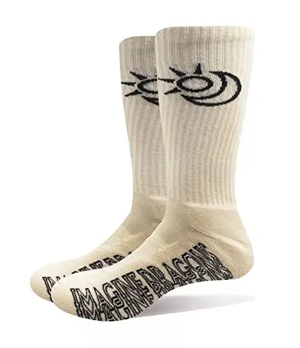 Produktbild: Imagine Dragons Socken Follow You Nue offiziell Unisex Weiß Ankle (UK SIZE 7-11) UK Size 7-11