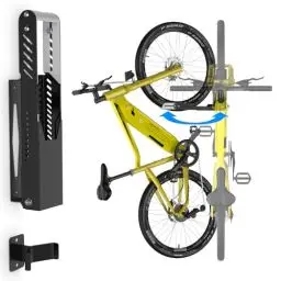 Produktbild: IMAYCC Schwenkbare Fahrrad Wandhalterung, Fahrradhalterung Wand ohne schweres Heben, platzsparender Fahrradständer für die Garage, einfaches Einhängen und Aushängen, kann bis zu 40 kg halten