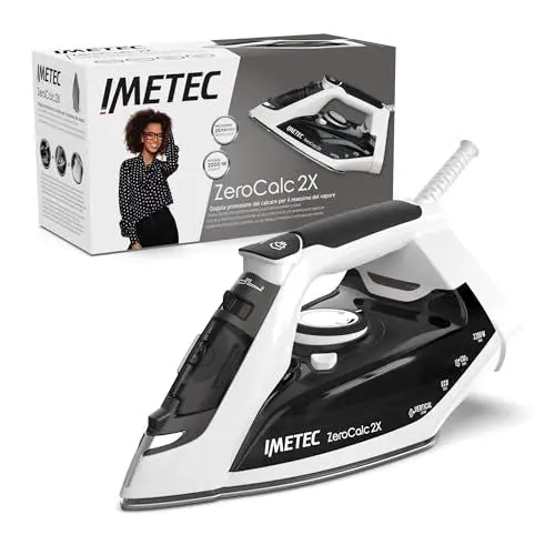 Produktbild: Imetec Dampfbügeleisen ZeroCalc Z1 2800 mit Anticalcare-Technologie, Keramikplatte, energiesparende Technologie 2200 W, Dampfstoß 130 g, Calc-Clean-Funktion