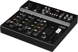 Produktbild: IMG 200250 STAGELINE MXR-4, 4-Kanal Audio-Mischpult mit integriertem MP3-Player, Bluetooth-Empfänger und DSP-Effekteinheit, Audio-Console mit 2 Mono-Eingangskanälen mit Gainregler, Mix-Pult in Schwarz