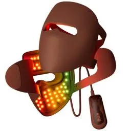 Produktbild: IMICHI 9D LED Gesichtsmasken Lichttherapie,320 LEDs 4 Farben Rotlicht NIR Lichttherapie Maske für Anti-Aging, Verjüngung,Straffung, Rotlicht Maske Gesicht für alle Hauttypen