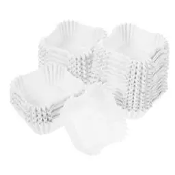 Produktbild: IMIKEYA 1000 Stück quadratische Muffinförmchen Papier: 6,5 cm Papier Muffins Backförmchen - weiß Muffinförmchen quadratische Cupcake Förmchen für Backen, Hochzeit, Geburtstag, Party