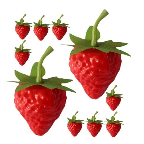 Produktbild: IMIKEYA Erdbeer-Party-Dekoration 10 Stück Künstliche Erdbeerpflanze Gefälschte Erdbeeren Für Zuhause